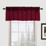 United Curtain Metro Woven Straight Valance  54 by 16-Inch  Burgundy by United Curtain - B01NCW5134